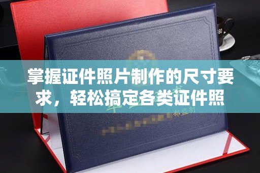 井陉矿区掌握证件照片制作的尺寸要求，轻松搞定各类证件照